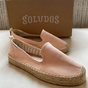 Soludos Canvas Espadrilles in Soft Rose- US 8